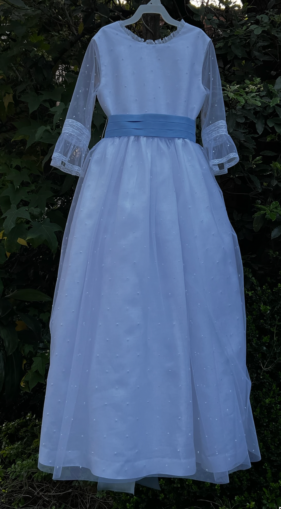 Vestido de Primera Comunión Plumeti de Tul