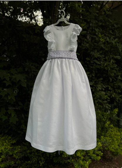 Vestido de Primera Comunión de Plumeti con entre dos y Olán
